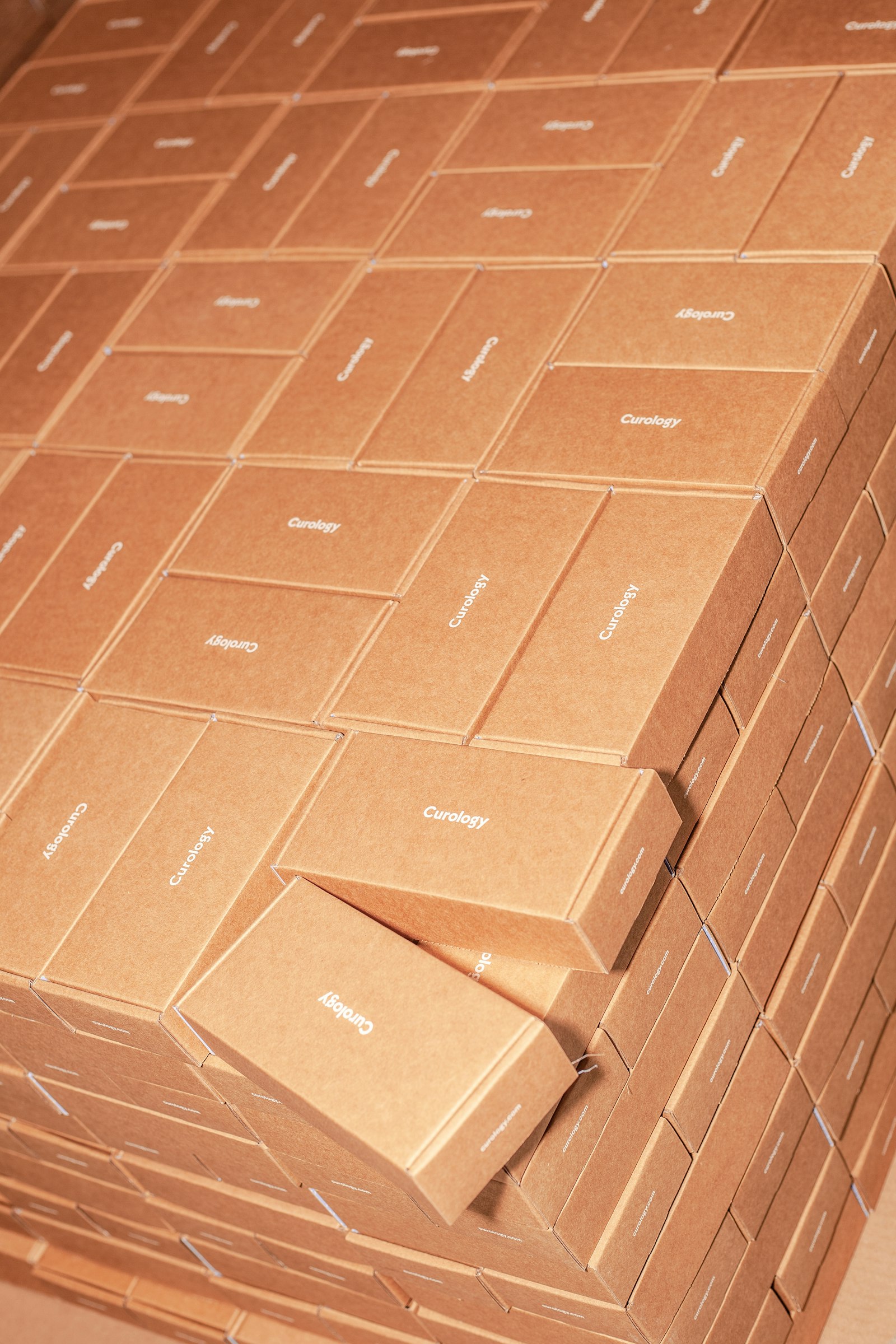 Parcels packed and ready to ship to buyers