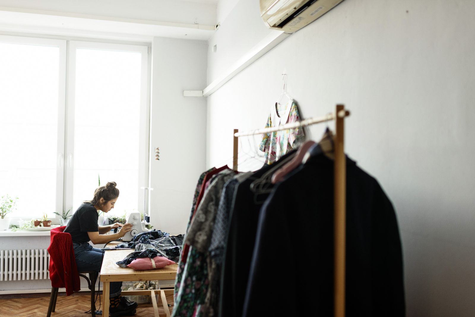 A maker creating products for an Etsy shop